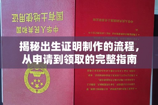 淮上揭秘出生证明制作的流程，从申请到领取的完整指南