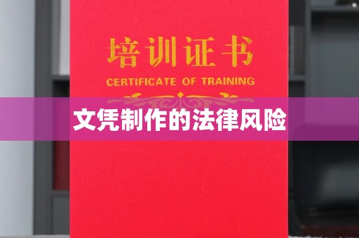淮上文凭制作的法律风险