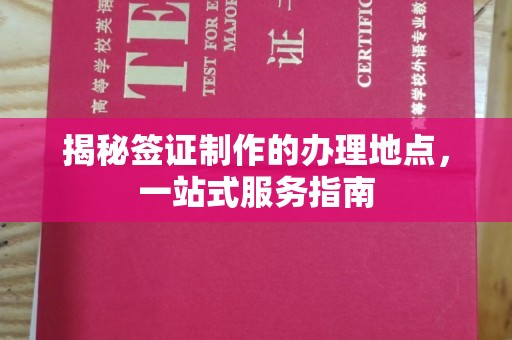 淮上揭秘签证制作的办理地点，一站式服务指南