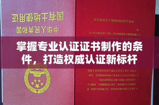 淮上掌握专业认证证书制作的条件，打造权威认证新标杆