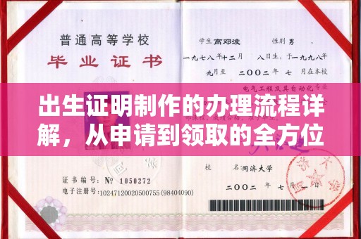 淮上出生证明制作的办理流程详解，从申请到领取的全方位指南