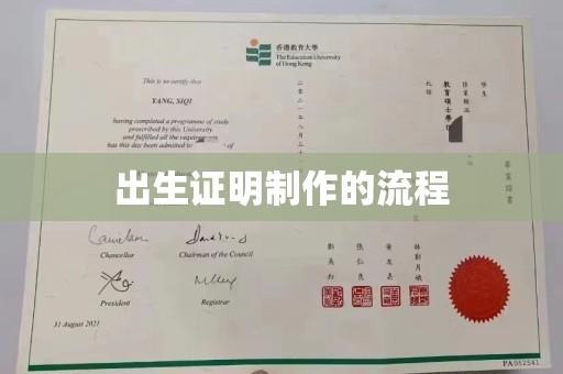 淮上出生证明制作的流程
