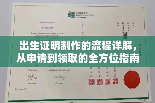 淮上出生证明制作的流程详解，从申请到领取的全方位指南